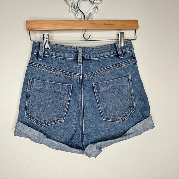ASOS high waist denim shorts - Picture 7 of 9
